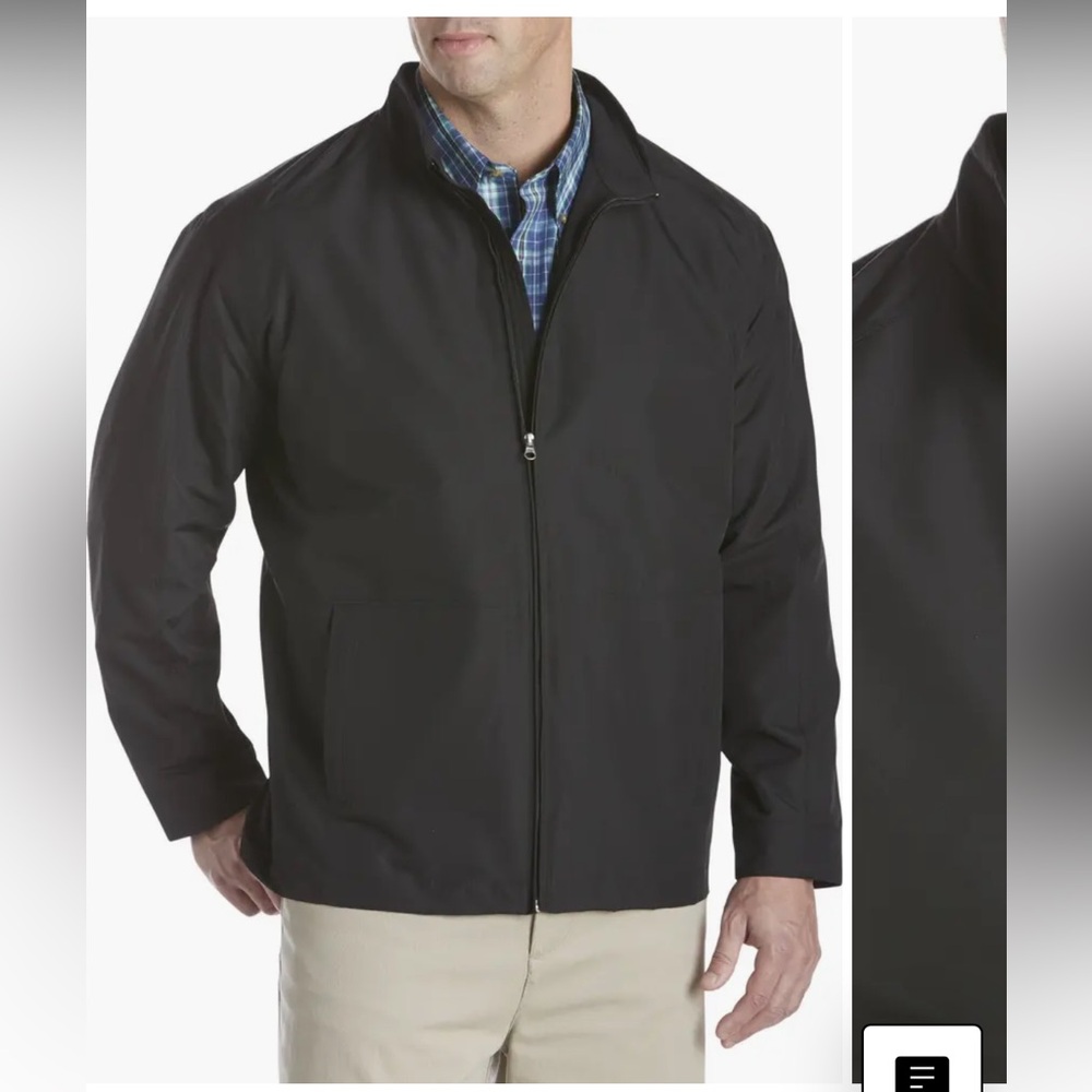 Big & Tall Water and Wind-Resistant Bomber Jacket